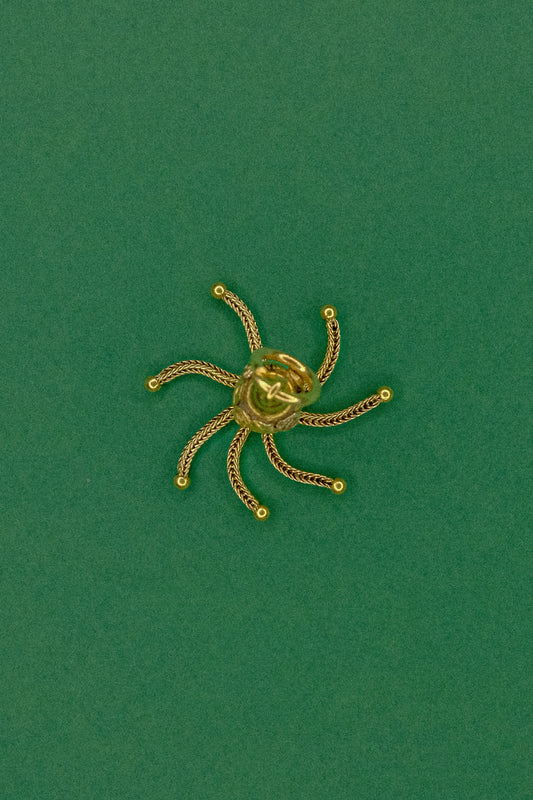 Antique Gold Tassel Charm Pendant