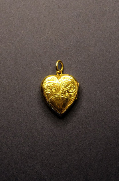 Antique Gold Heart Locket