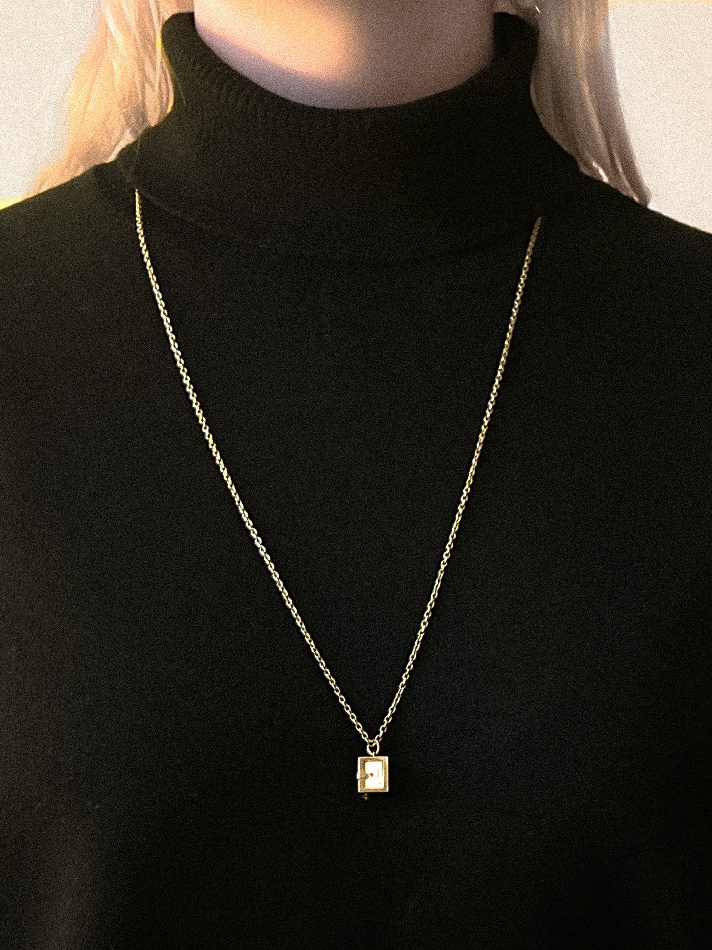 Antique Gambler's Ace Necklace