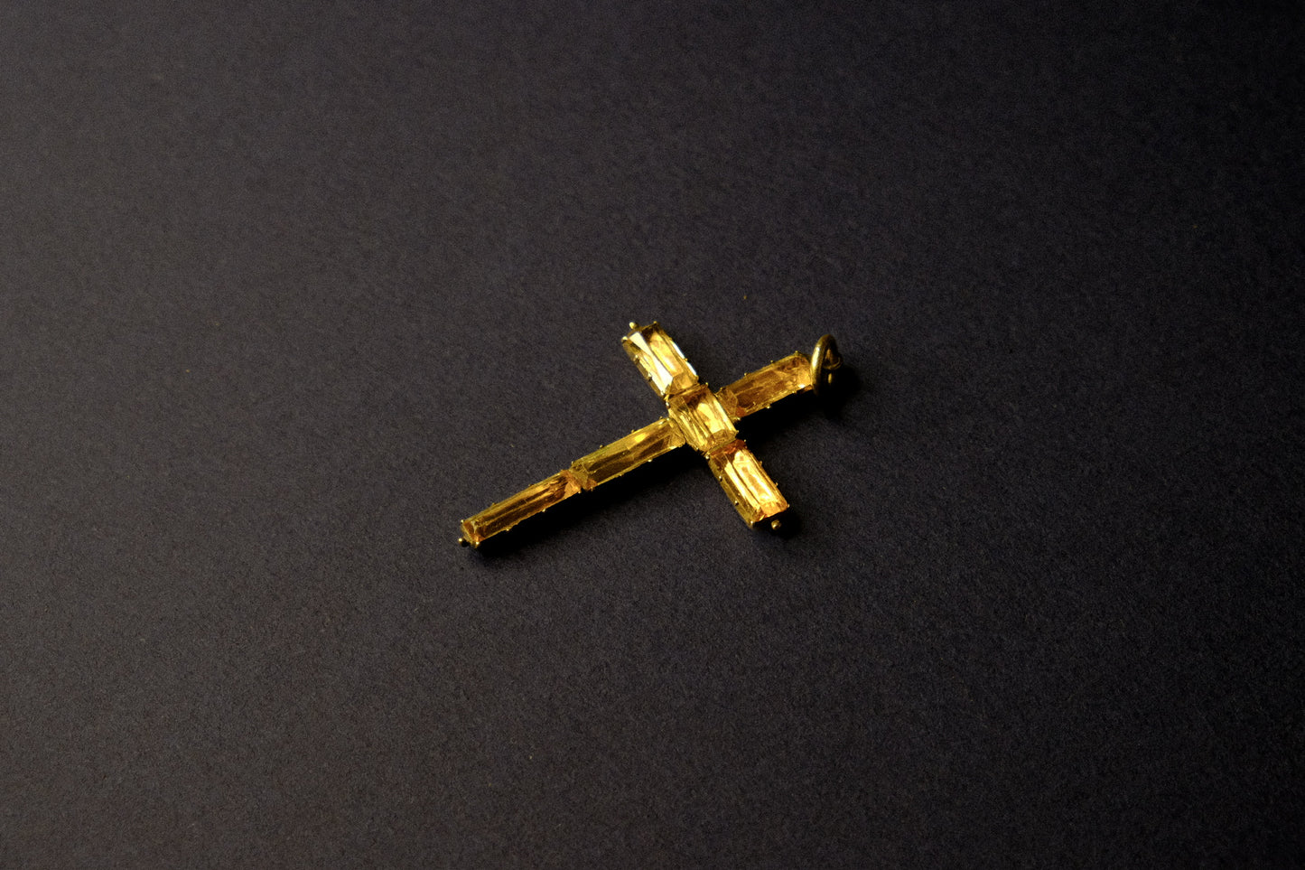 Georgian Topaz Cross Pendant
