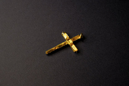 Georgian Topaz Cross Pendant