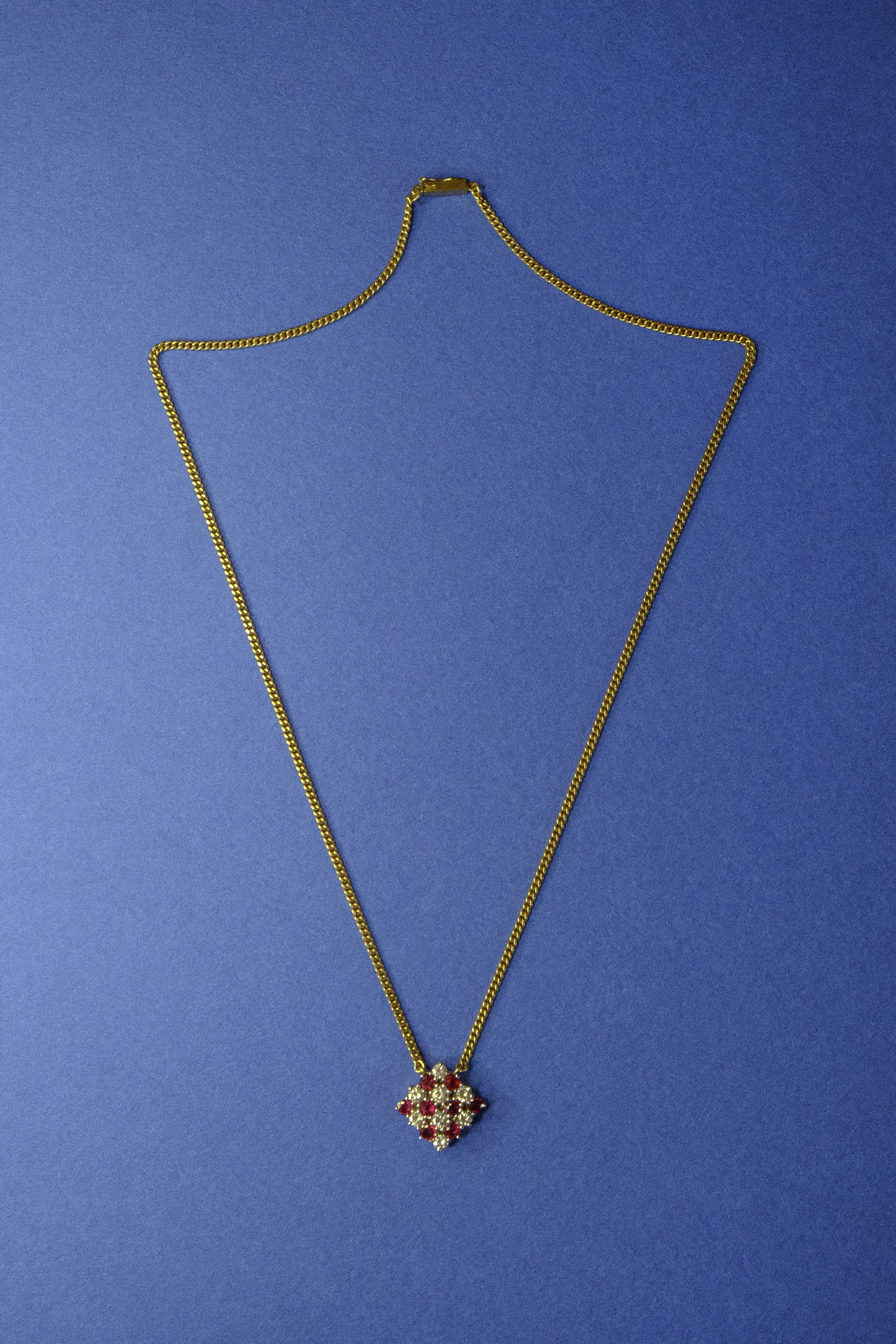 Vintage Ruby & Diamond Necklace