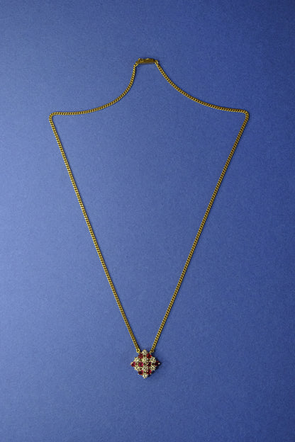 Vintage Ruby & Diamond Necklace