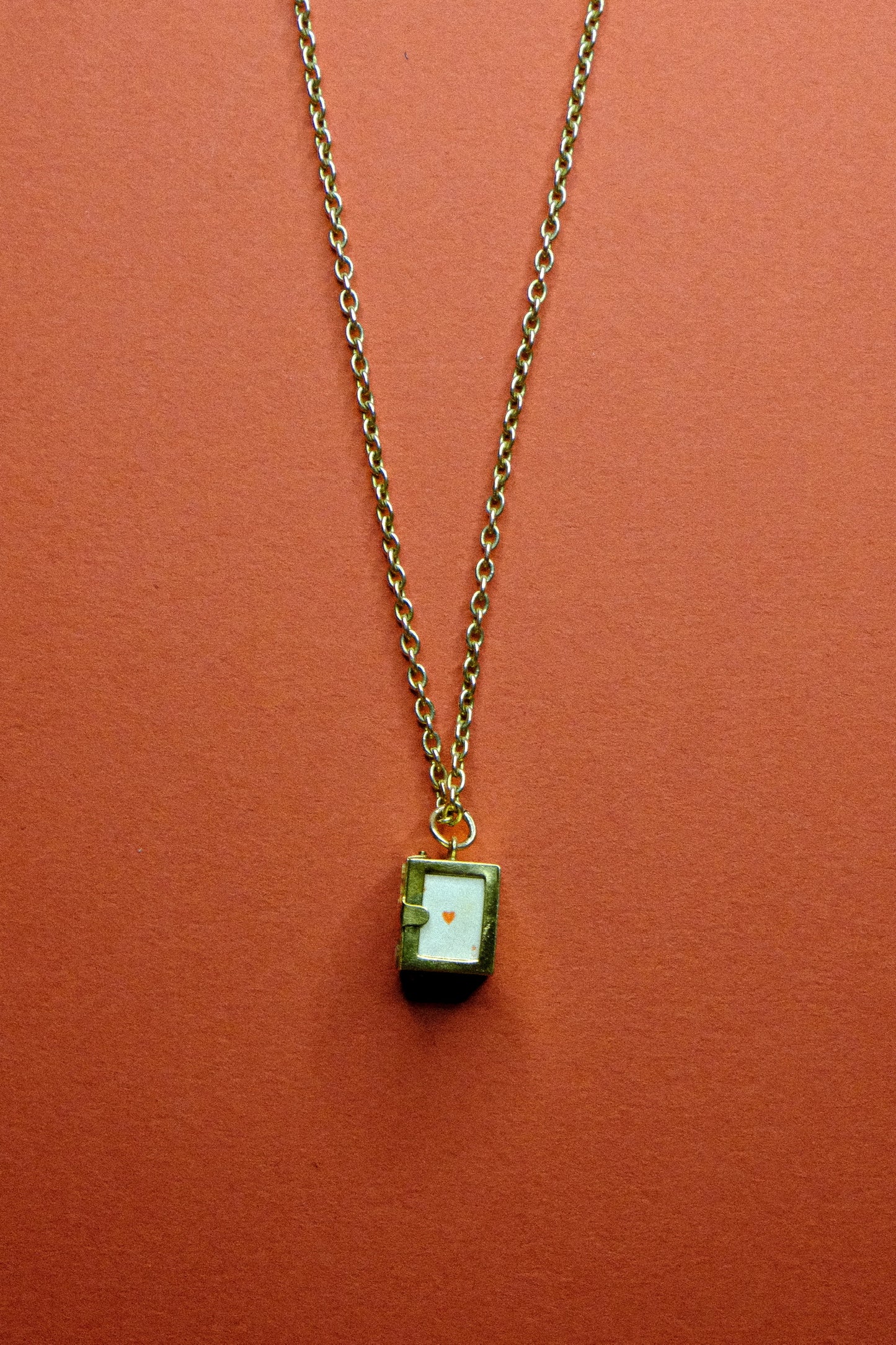 Antique Gambler's Ace Necklace