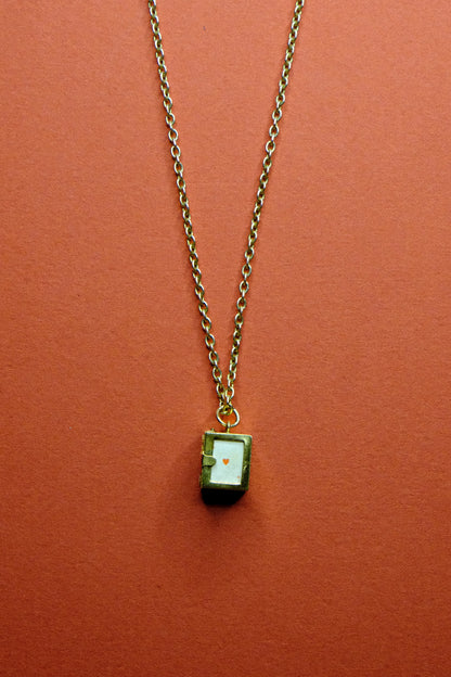 Antique Gambler's Ace Necklace