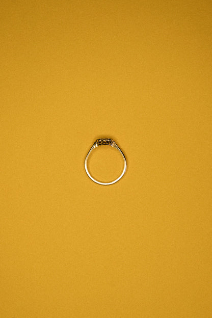 Antique Diamond Floral Cluster Ring