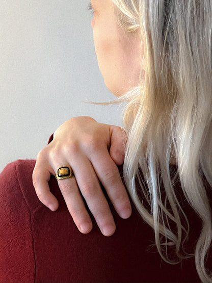 Antique Gold Mourning Ring (1831)