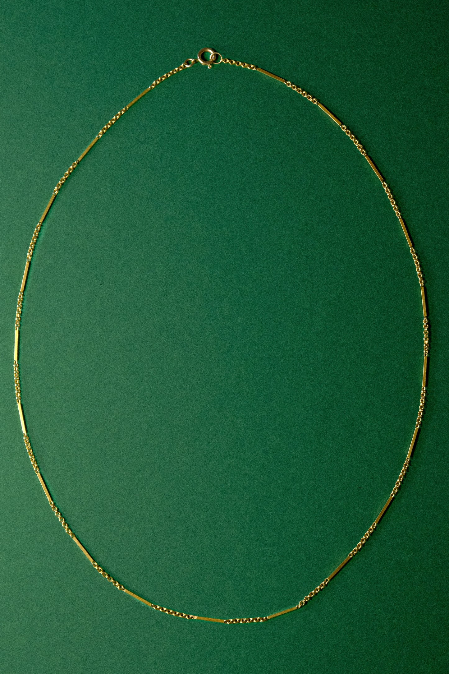 Vintage Gold Fancy Link & Bar Chain Necklace