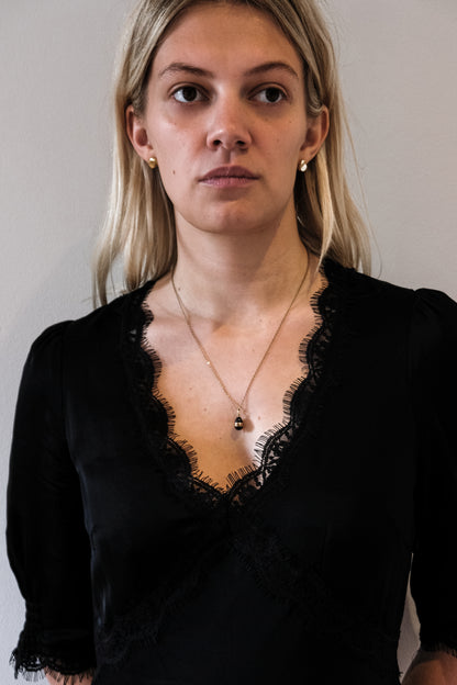 Russian 56 Zolotnik Garnet Egg Pendant, c.1880–1900