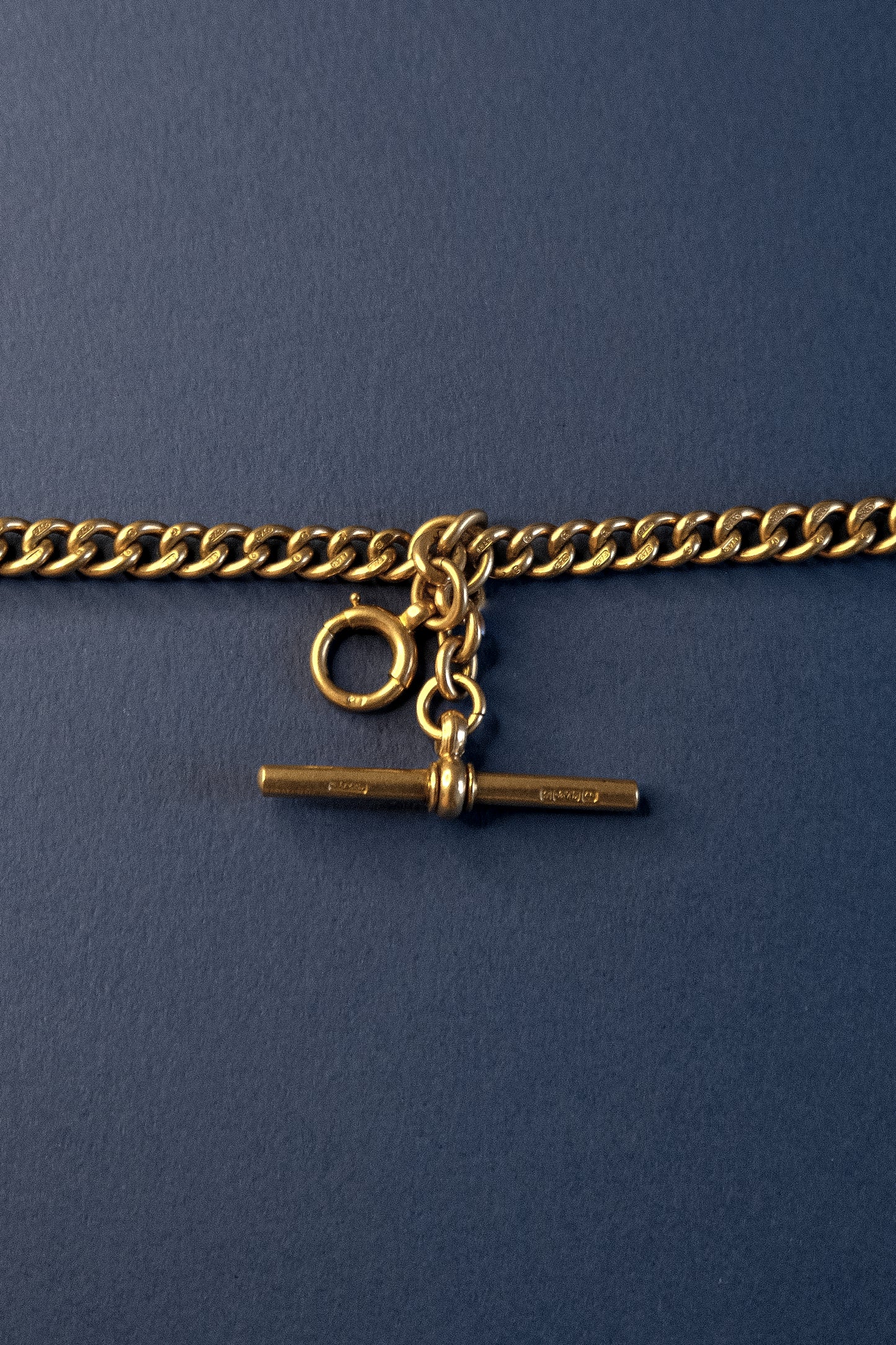 9ct Rose Gold Graduated Albert Chain Necklace