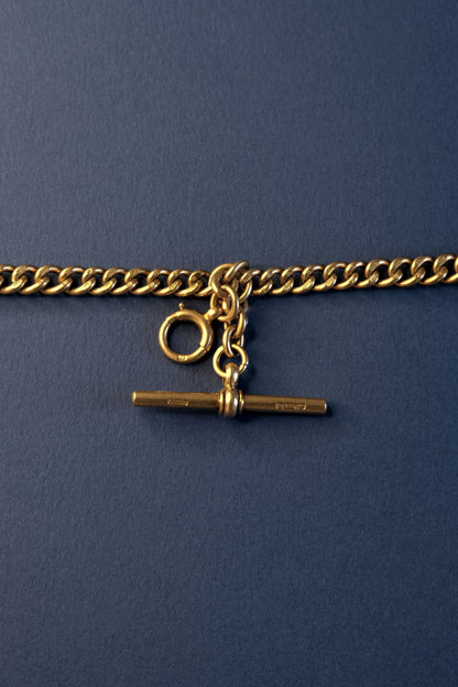 9ct Rose Gold Graduated Albert Chain Necklace